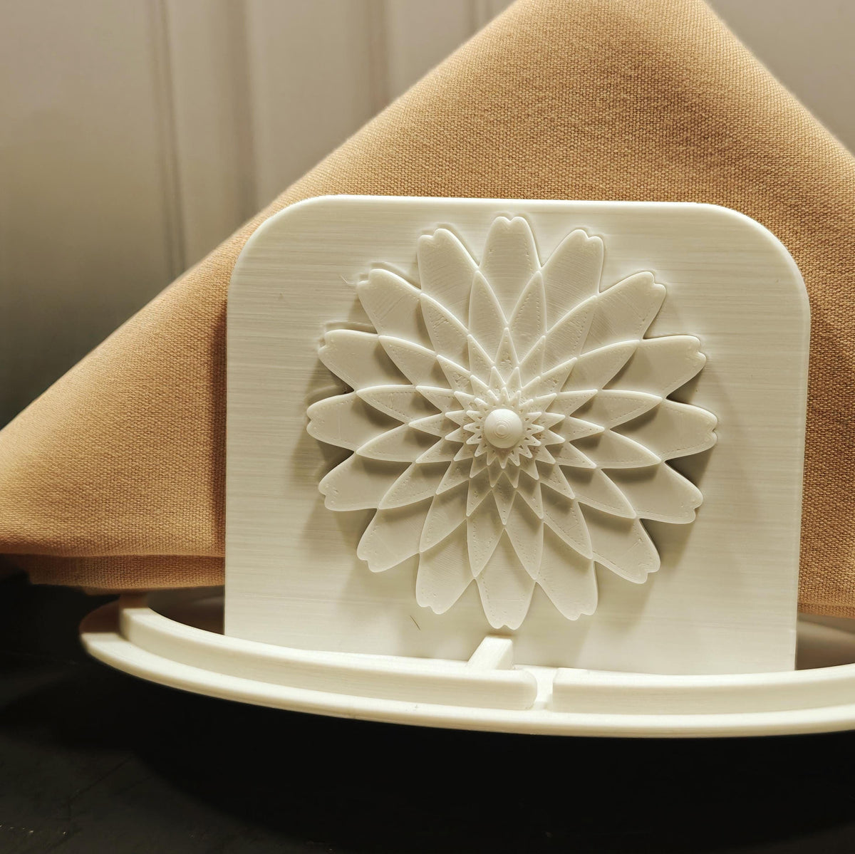 Modern White Napkin Holder