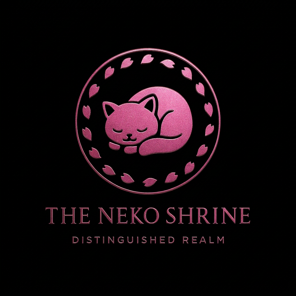 Neko Shrine logo with a solid black background