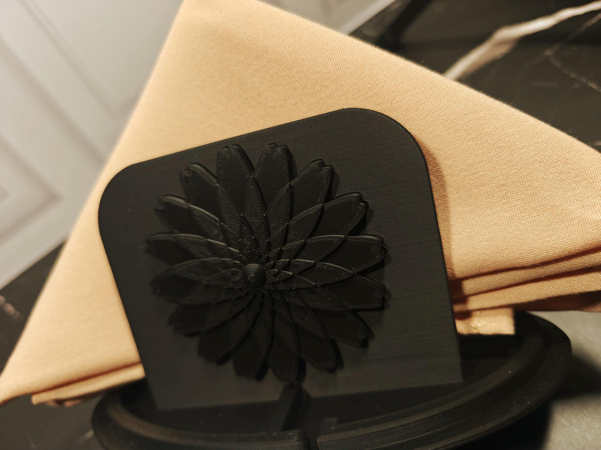 Modern Matte Black Napkin Holder