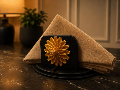 Modern Matte Black Napkin Holder